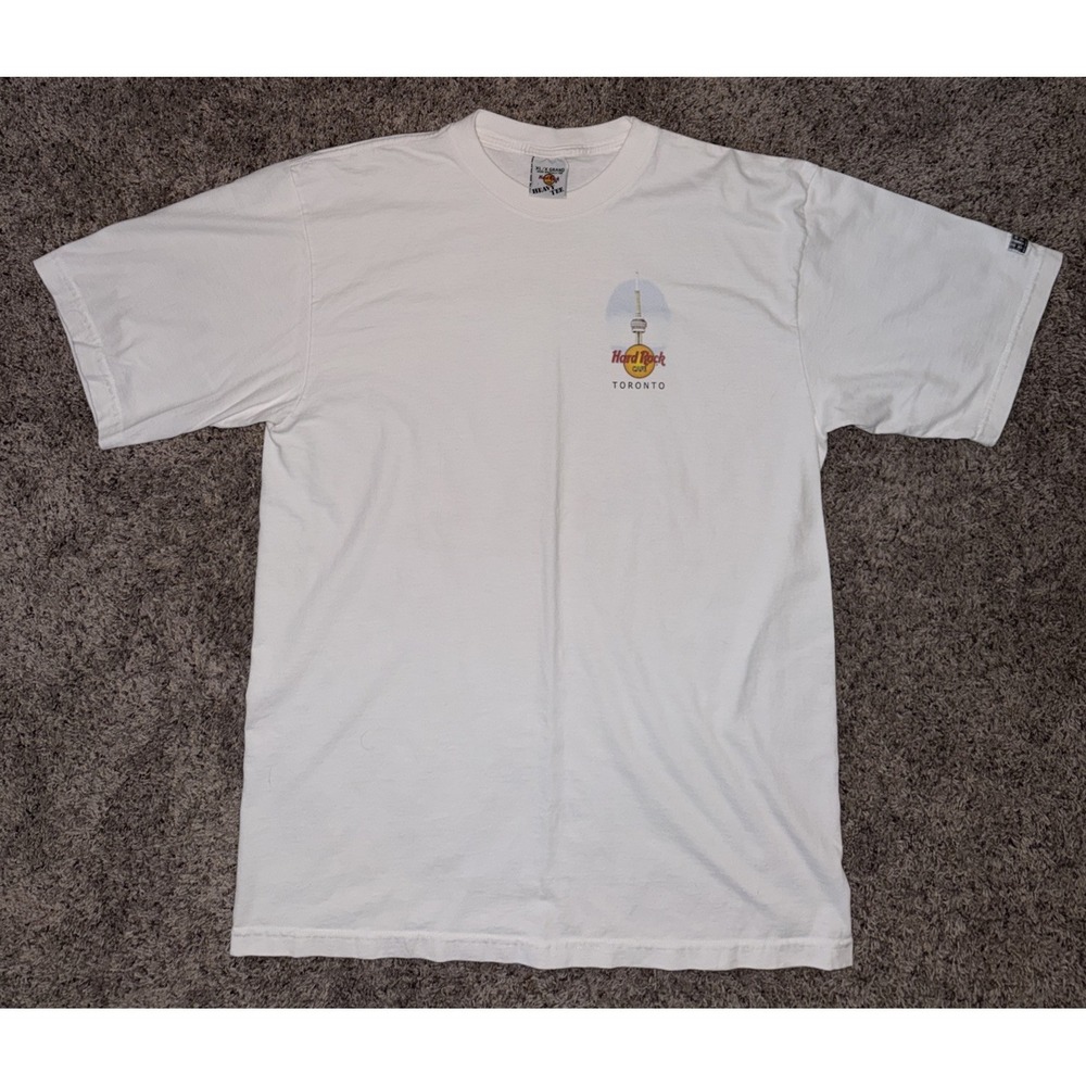 Hard Rock Cafe Graphic t-shirt Toronto Canada Beatles Walking‎ Mens XL VTG